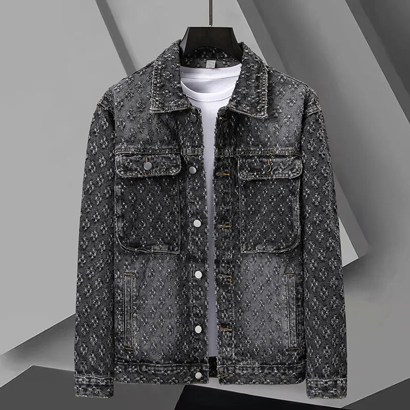 Jacquard Denim Jacket