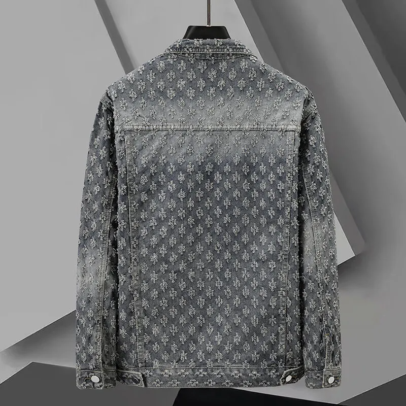 Jacquard Denim Jacket