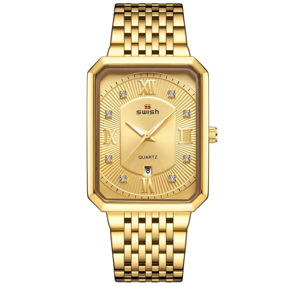 Relógio Quartz Fino ouro