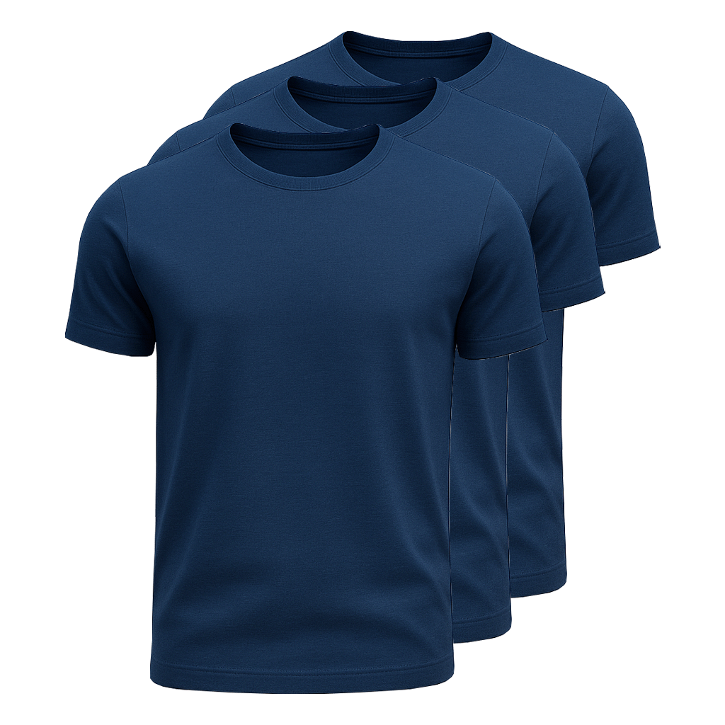 Kit 3 Camisetas Algodão Egípcio Fiorinni
