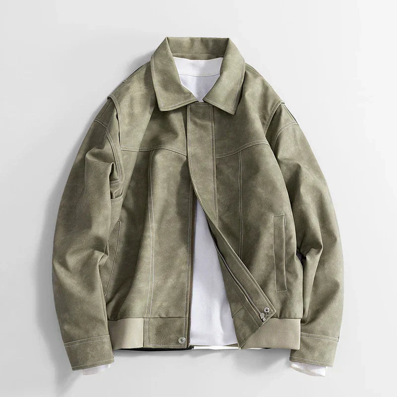 Smooth Vegan Leather Jacket