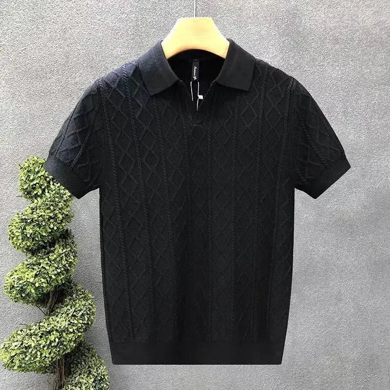 Blanco Diamond Knit Polo