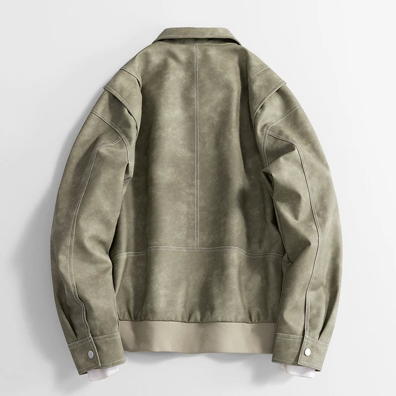 Smooth Vegan Leather Jacket