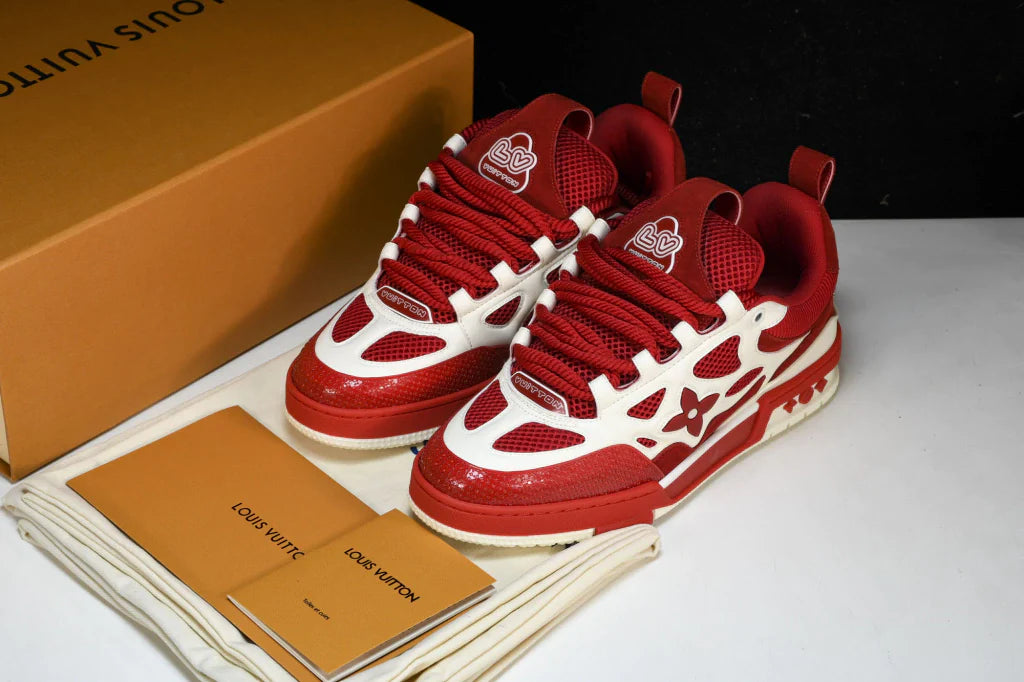 Tênis Louis Vuitton LV Skate Sneaker Red - Com Caixa da LV
