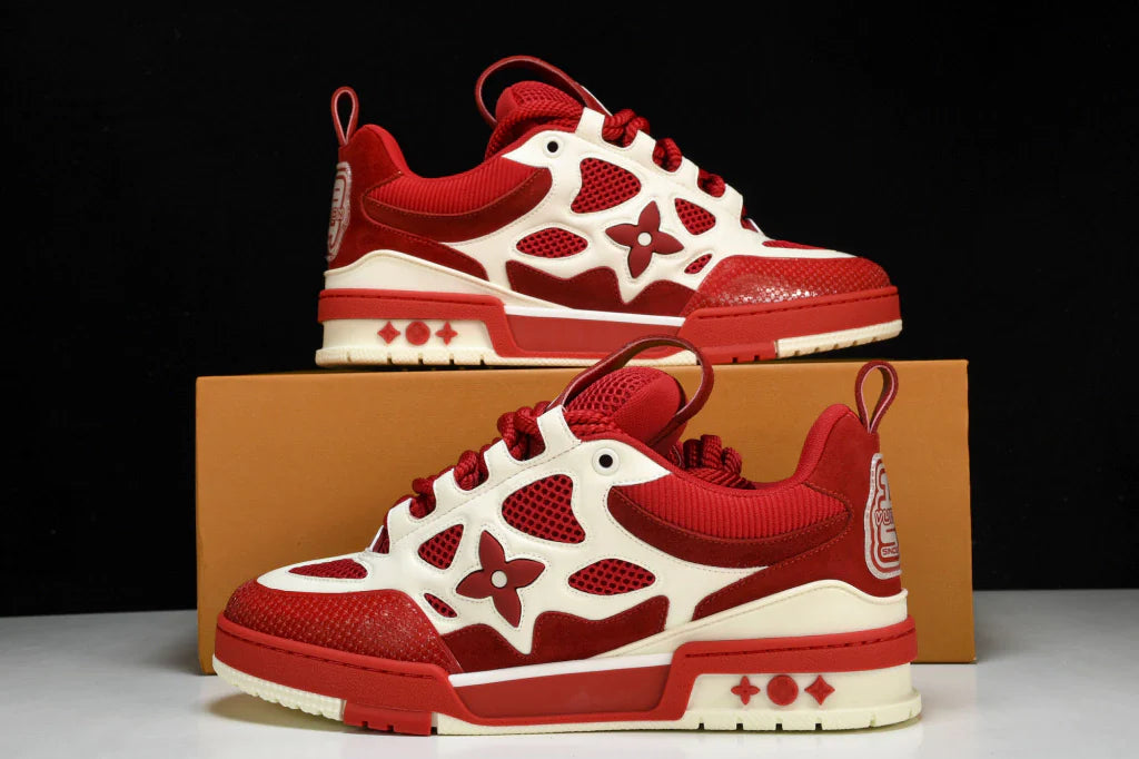Tênis Louis Vuitton LV Skate Sneaker Red - Com Caixa da LV