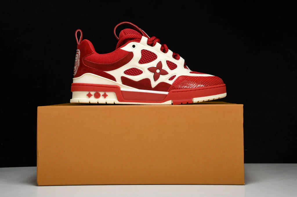 Tênis Louis Vuitton LV Skate Sneaker Red - Com Caixa da LV