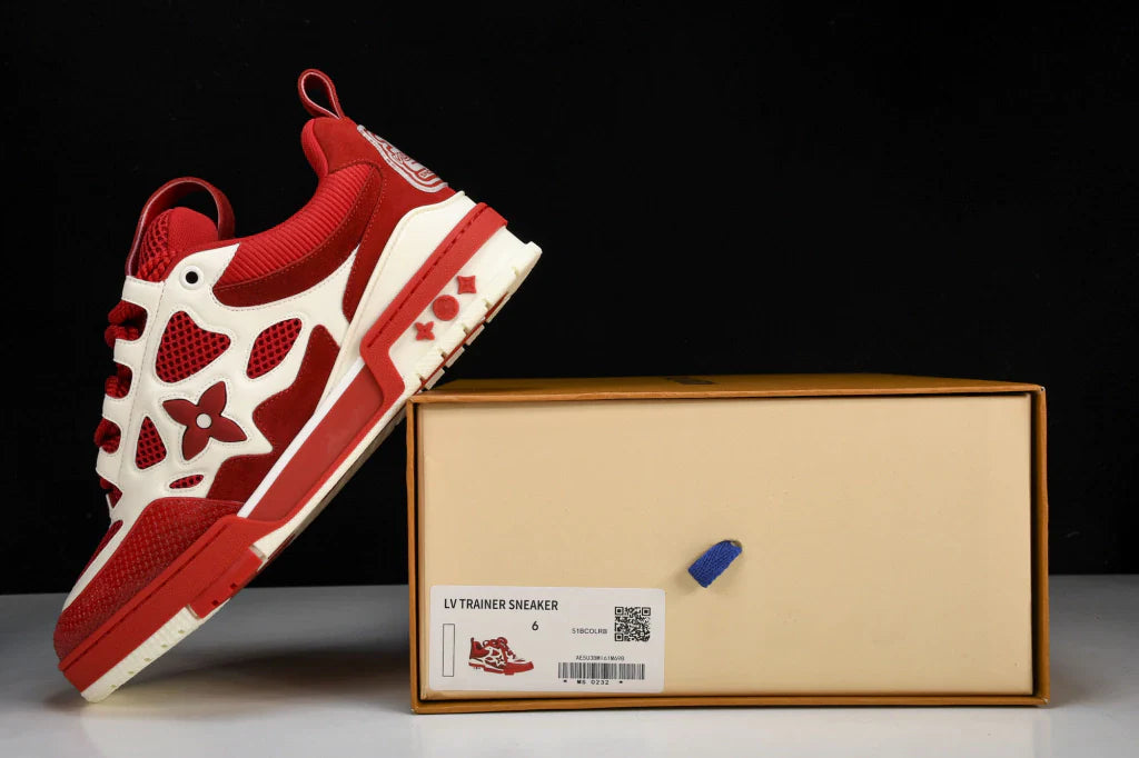 Tênis Louis Vuitton LV Skate Sneaker Red - Com Caixa da LV