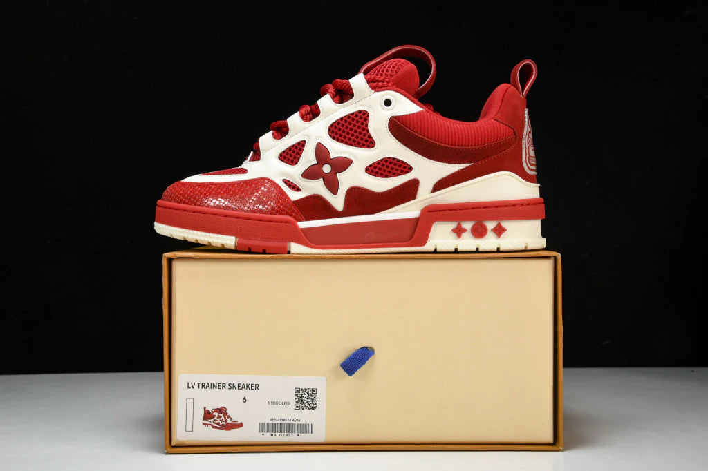 Tênis Louis Vuitton LV Skate Sneaker Red - Com Caixa da LV