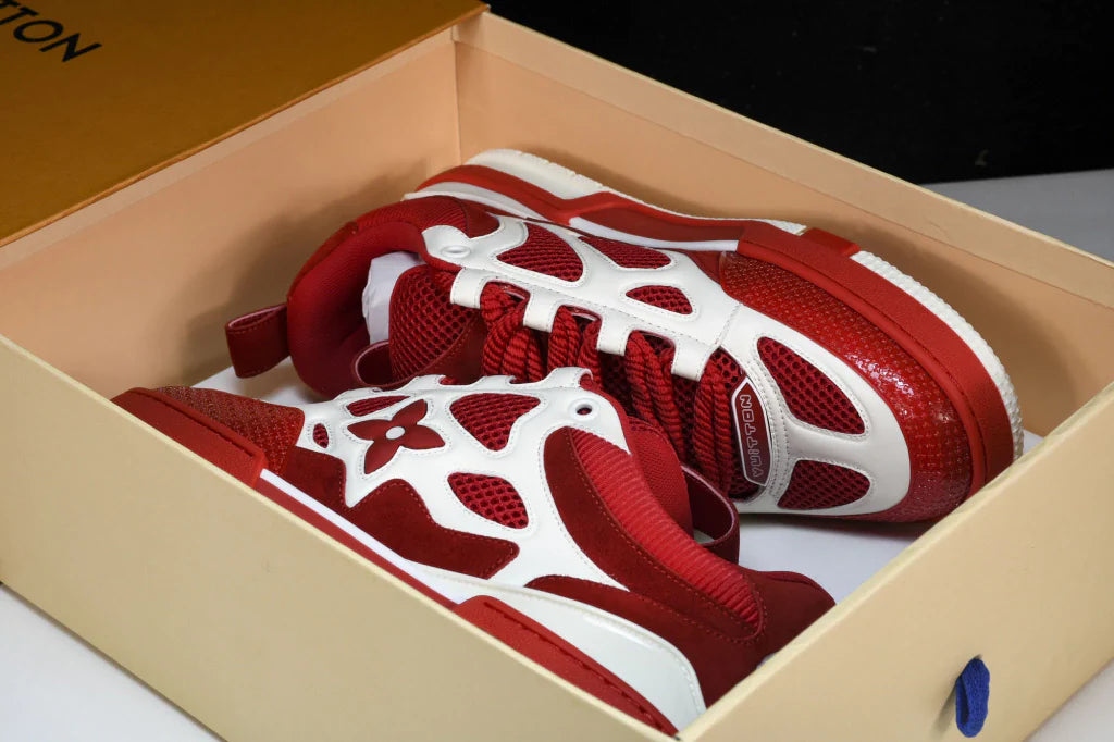 Tênis Louis Vuitton LV Skate Sneaker Red - Com Caixa da LV
