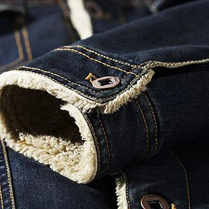 Jaqueta Jeans Masculina Acolchoada