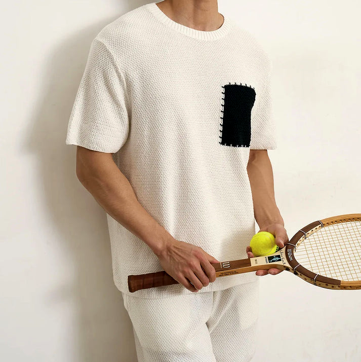 Wesley Knit Patch T-Shirt