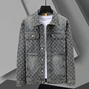 Jacquard Denim Jacket