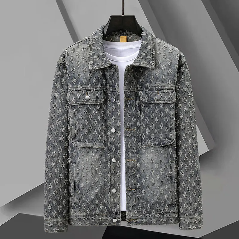 Jacquard Denim Jacket