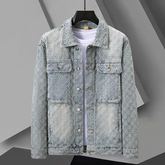 Jacquard Denim Jacket