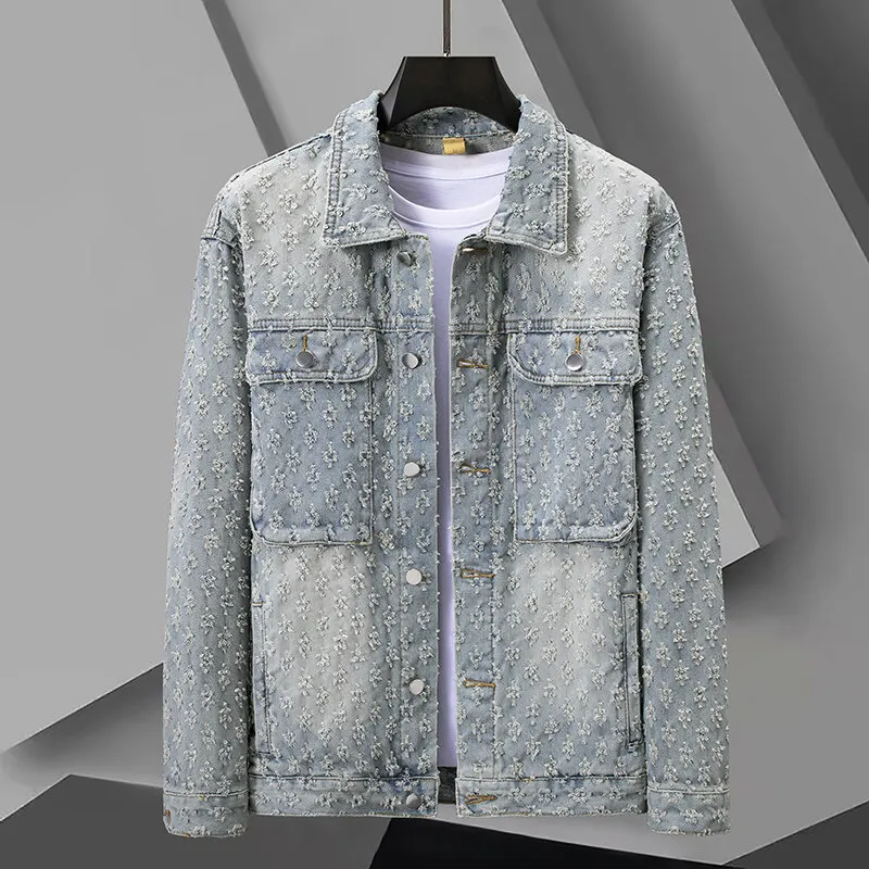 Jacquard Denim Jacket