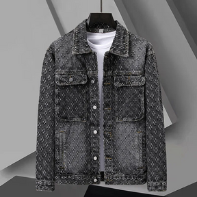 Jacquard Denim Jacket