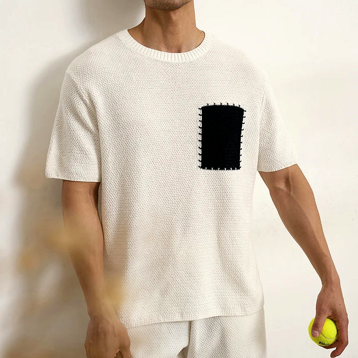 Wesley Knit Patch T-Shirt