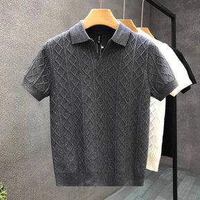 Blanco Diamond Knit Polo